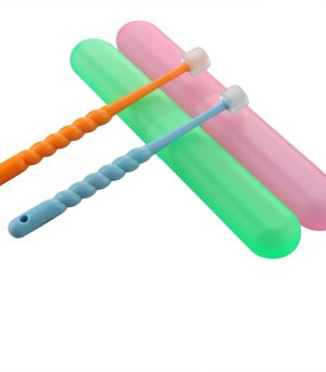 2 Pack 360-Degree Pet Toothbrush for Puppy, Small Dog and Cat, Colors May Vary