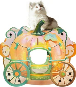Cat Scratching Board, Cute Scratchers for Indoor Cats, Two-Story Cat House
